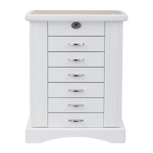 Boite à Bijoux - Majestueuse Blanche-boite à bijoux- Boite-a-Bijoux-Armoire-Blanc_00002-ORNA | Rangement pour Bijoux