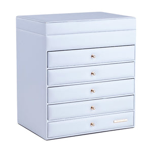 Boite à Bijoux - Somptueuse Blanche-boite à bijoux- Boite-a-Bijoux-Colossale-Blanc_00360-ORNA | Rangement pour Bijoux