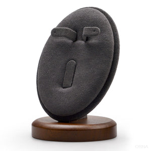 Porte Bijoux - Ellipse Ardoise-porte-bijoux- 12-Porte-Bijoux-Boucle-D_oreille-Ellipse-Grise_00046-ORNA | Rangement pour Bijoux