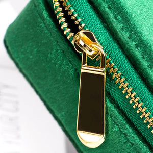 Boite à Bijoux - Velours Émeraude-boite à bijoux- 129-Boite-a-Bijoux-Chic-Velour-Emeraude_00027-ORNA | Rangement pour Bijoux