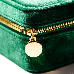 Boite à Bijoux - Velours Jade-boite à bijoux- 134-Boite-a-Bijoux-Chic-Velour-Jade_00046-ORNA | Rangement pour Bijoux