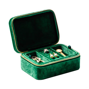 Boite à Bijoux - Velours Jade-boite à bijoux- 134-Boite-a-Bijoux-Chic-Velour-Jade_00049-ORNA | Rangement pour Bijoux