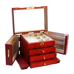 Boite à Bijoux - Coffret Secret Rouge-boite à bijoux- 135-Boite-a-Bijoux-Commode-Chic_00052-ORNA | Rangement pour Bijoux