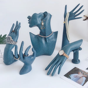 Porte Bijoux - Profil Romantique Bleu-porte-bijoux- 135-Porte-Bijoux-Profil-Romantique-Bleu_00597-ORNA | Rangement pour Bijoux