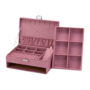 Boite à Bijoux - Coffret Rose-boite à bijoux- Boite-a-Bijoux-Coffret-Rose_00293-ORNA | Rangement pour Bijoux