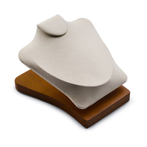 Porte Bijoux - Buste Crème-porte-bijoux- 5-Porte-Bijoux-Elegance-Blanche_00028-ORNA | Rangement pour Bijoux