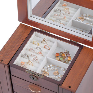 Boite à Bijoux - Majestueuse Boisé-boite à bijoux- Boite-a-Bijoux-Armoire_00056-ORNA | Rangement pour Bijoux