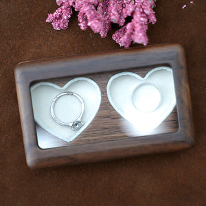 Boite à Bijoux - Coeur Noyer Blanc-boite à bijoux- Boite-a-Bijoux-Coeur-Noyer_00264-ORNA | Rangement pour Bijoux