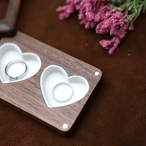 Boite à Bijoux - Coeur Noyer Blanc-boite à bijoux- Boite-a-Bijoux-Coeur-Noyer_00270-ORNA | Rangement pour Bijoux