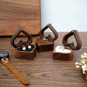 Boite à Bijoux - Fiançailles Coeur Brun Duo-boite à bijoux- Boite-a-Bijoux-Fiancaille_1__00585-ORNA | Rangement pour Bijoux