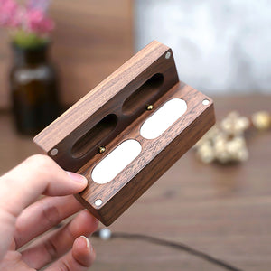 Boite à Bijoux - Double Noyer Blanc-boite à bijoux- boite-a-bagues-en-bois-de-noyer-boite-p_description-7-ORNA | Rangement pour Bijoux