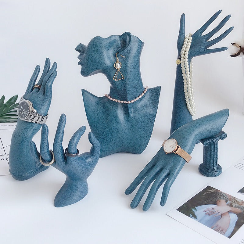 Porte Bijoux - Main Décorative Bleu-porte-bijoux- 131-Porte-Bijoux-Main-Decorative-Bleu_00592-ORNA | Rangement pour Bijoux