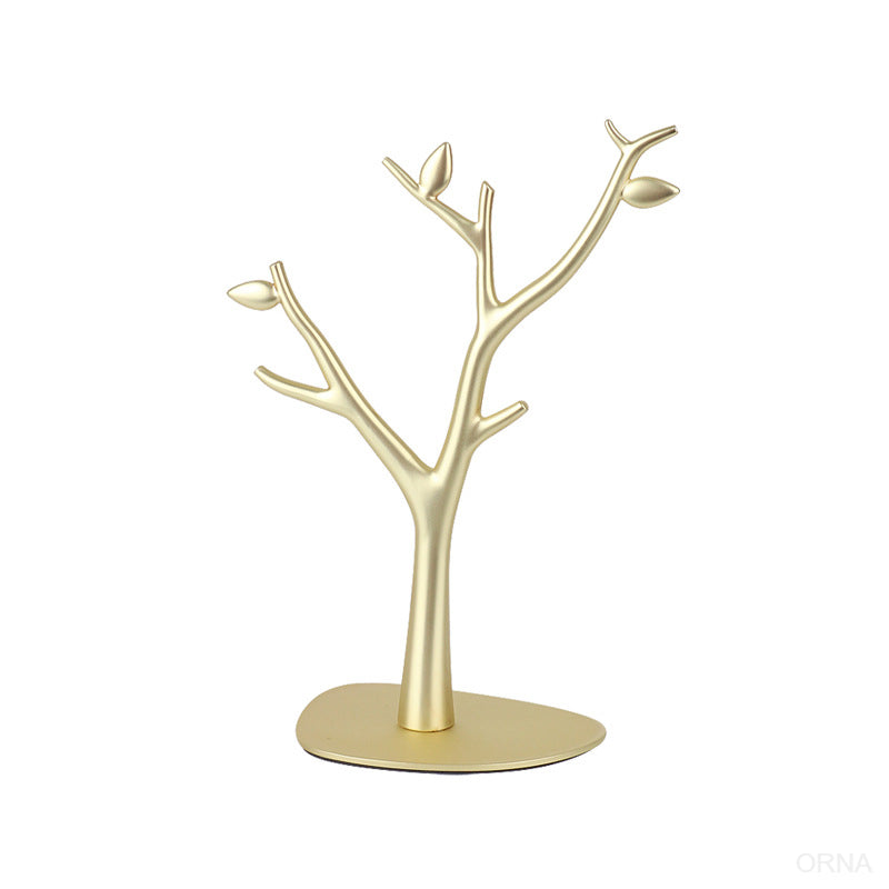 Arbre à Bijoux - Moderne Doré-arbre à bijoux- 16-Arbre-a-Bijoux-Moderne-Jaune_00080-ORNA | Rangement pour Bijoux
