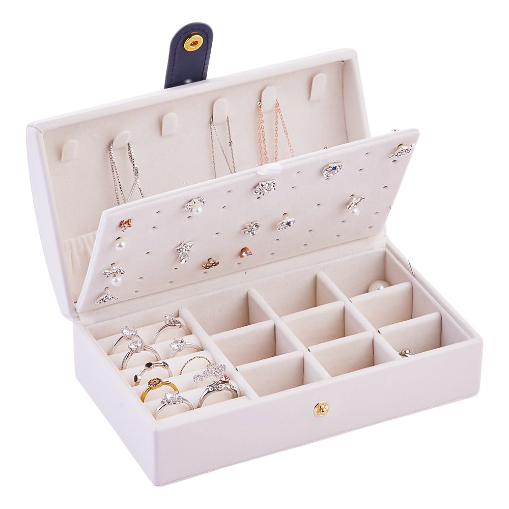 Boite à Bijoux - Charme Blanc-boite à bijoux- Boite-a-Bijoux-Charme-Blanc_00211-ORNA | Rangement pour Bijoux