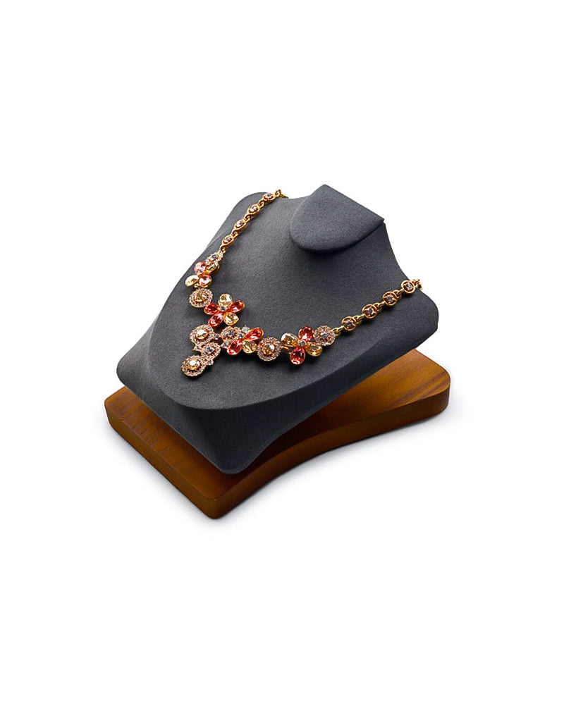 Porte Bijoux - Buste Ardoise-porte-bijoux- 6-Porte-Bijoux-Elegance-Grise_00036-ORNA | Rangement pour Bijoux