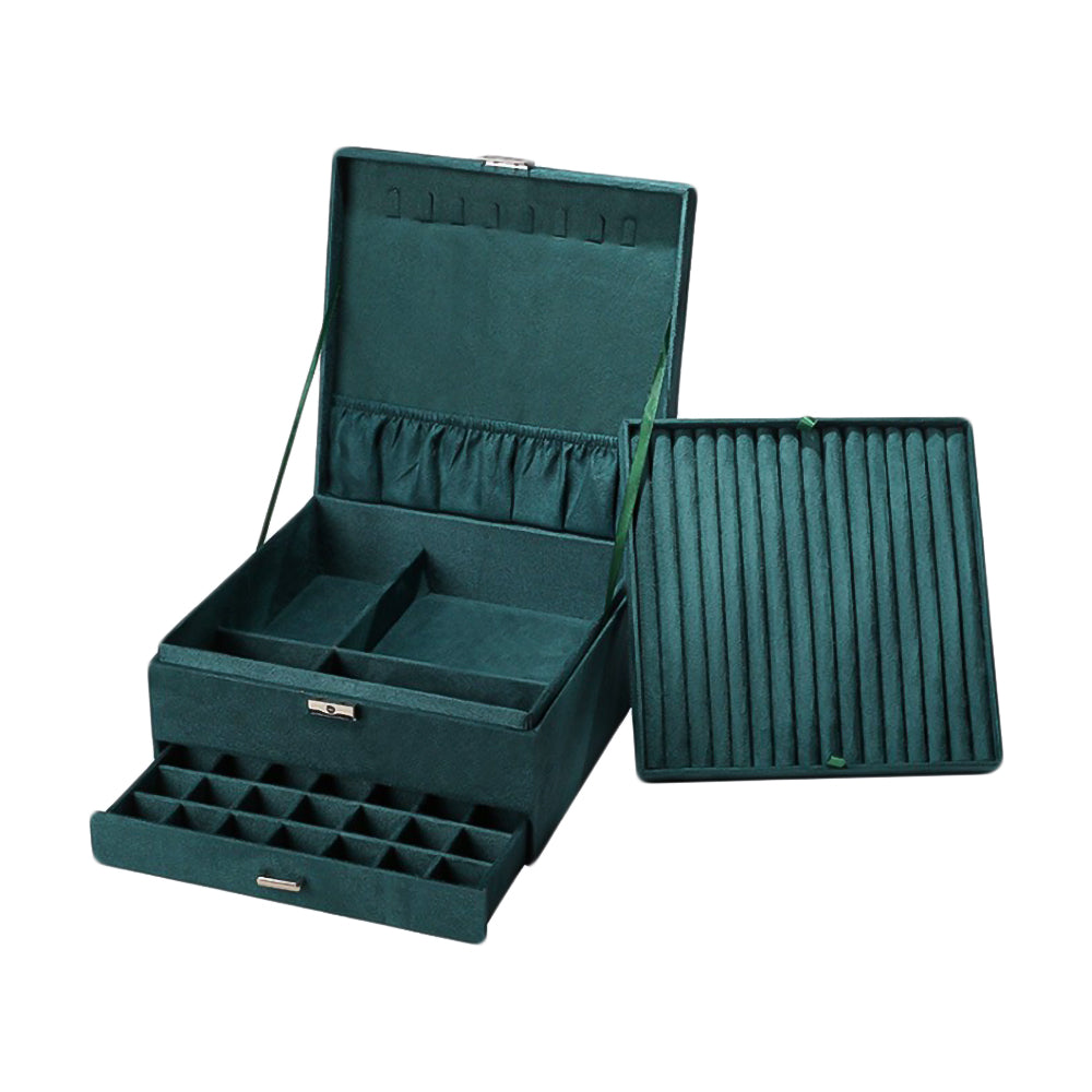 Boite à Bijoux - Coffret Vert-boite à bijoux- Boite-a-Bijoux-Coffret-Vert_00299-ORNA | Rangement pour Bijoux