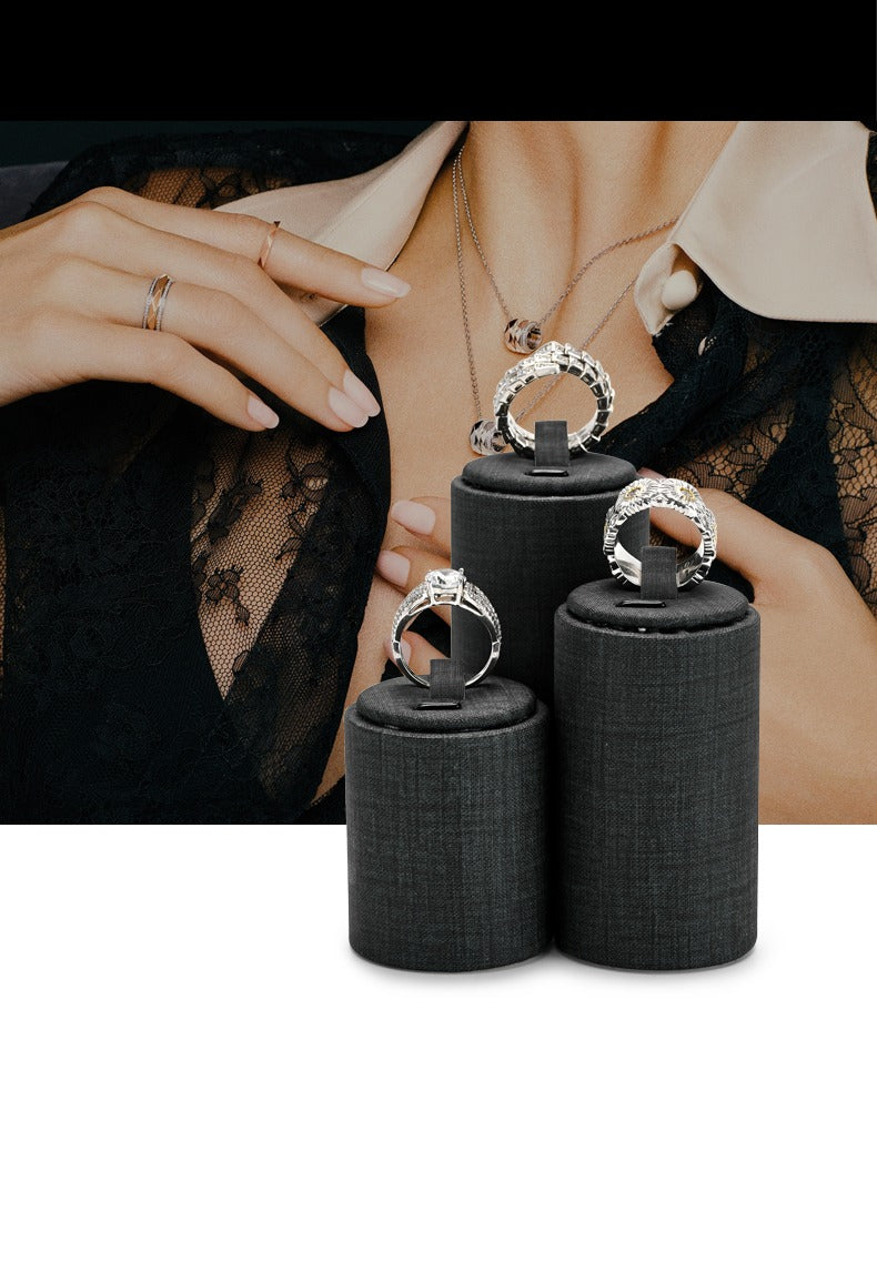 Porte Bijoux - Tours Noir-porte-bijoux- 68-Porte-Bijoux-Tri-tour-Noir_00417-ORNA | Rangement pour Bijoux