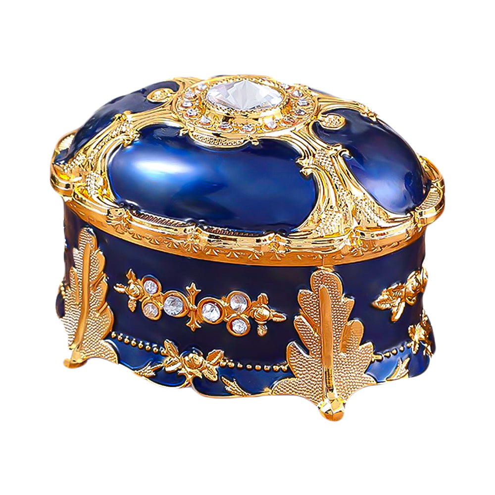 Boite à Bijoux - Vintage Royale Bleu-boite à bijoux- Boite-a-Bijoux-vintage-royale-bleu-ORNA | Rangement pour Bijoux
