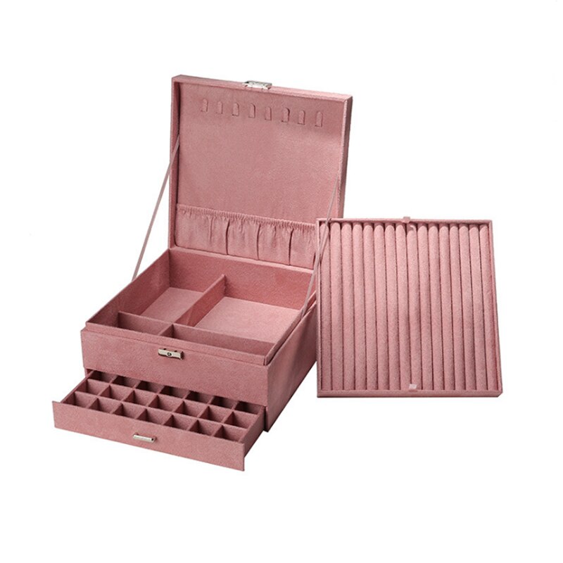 Boite à Bijoux - Coffret Rose-boite à bijoux- S033bcbdaed6a423da44b84ac333ea602f-ORNA | Rangement pour Bijoux