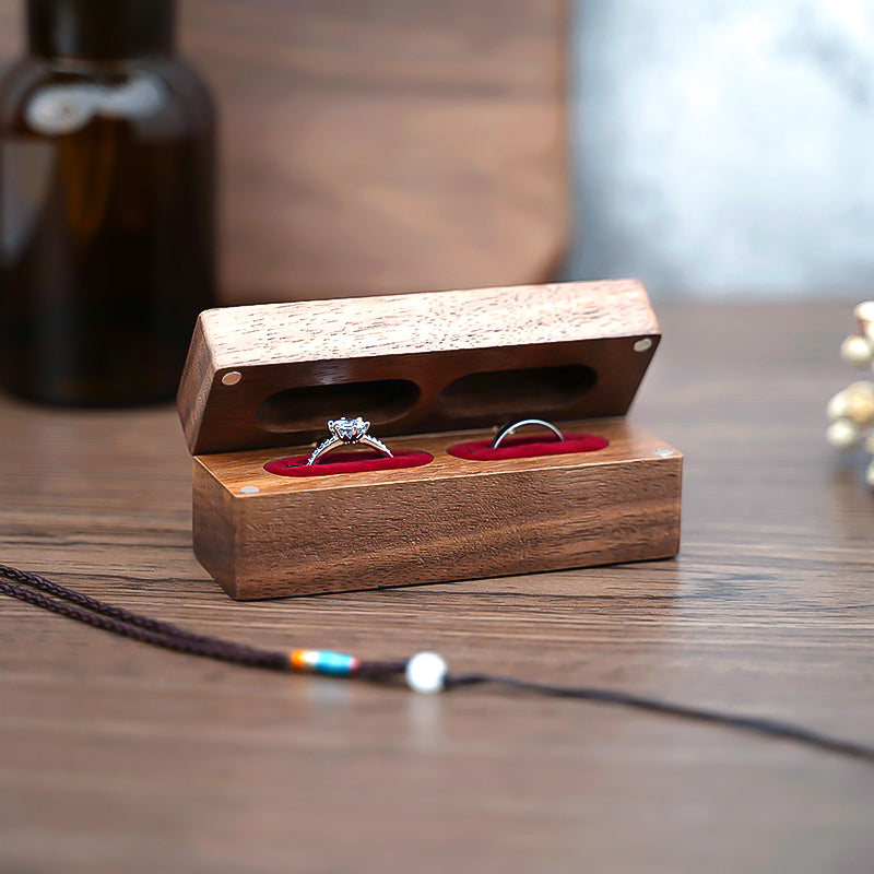 Boite à Bijoux - Double Noyer Bordeaux-boite à bijoux- boite-a-bagues-en-bois-de-noyer-boite-p_description-5-ORNA | Rangement pour Bijoux