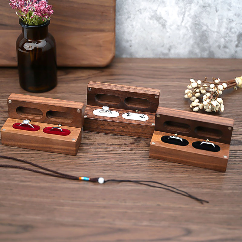 Boite à Bijoux - Double Noyer Bordeaux-boite à bijoux- boite-a-bagues-en-bois-de-noyer-boite-p_description-8_57140b81-b0d1-4026-b945-24177cee0c2a-ORNA | Rangement pour Bijoux